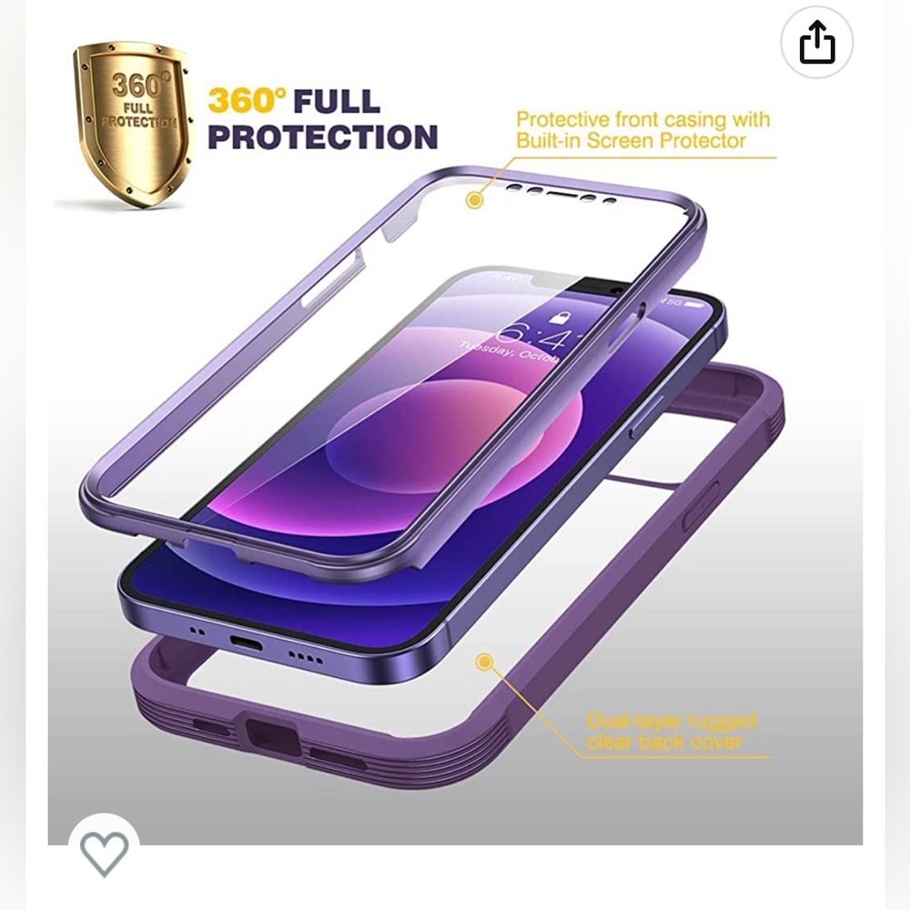 Purple phone case for iPhone 12 mini